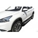 Slitkoff AL-CT7-004 пороги алюминиевые "Luxe Silver" 1700 серебристые Chery Tiggo 7