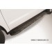 Slitkoff AL-GEX7001 пороги алюминиевые "Optima Black" 1700 черные Geely Emgrand X7