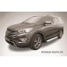 Slitkoff AL-HSFG002 пороги алюминиевые "Optima Silver" Hyundai Grand Santa Fe (2014)