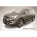 Slitkoff AL-HSFG003 пороги алюминиевые "Luxe Black" черные Hyundai Grand Santa Fe (2014)