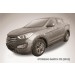 Slitkoff AL-HSFT1201 пороги алюминиевые "Optima Black" Hyundai Santa Fe (2012)