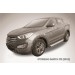 Slitkoff AL-HSFT1205 пороги алюминиевые "Standart Silver" Hyundai Santa Fe (2012)