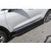 Slitkoff AL-HSFT1801 пороги алюминиевые "Optima Black" 1800 черные Hyundai Santa Fe (2018)
