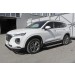 Slitkoff AL-HSFT1803 пороги алюминиевые "Luxe Black" 1800 черные Hyundai Santa Fe (2018)