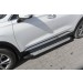 Slitkoff AL-HSFT1805 пороги алюминиевые "Standart Silver" 1800 серебристые Hyundai Santa Fe (2018)