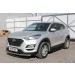 Slitkoff AL-HT18001 пороги алюминиевые "Optima Black" 1700 черные Hyundai Tucson (2018)