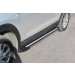 Slitkoff AL-HT18003 пороги алюминиевые "Luxe Black" 1700 черные Hyundai Tucson (2018)