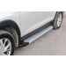Slitkoff AL-HT18005 пороги алюминиевые "Standart Silver" 1700 серебристые Hyundai Tucson (2018)
