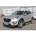 Slitkoff AL-HT18005 пороги алюминиевые "Standart Silver" 1700 серебристые Hyundai Tucson (2018)