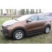 Slitkoff AL-KSP16001 пороги алюминиевые "Optima Black" 1700 черные KIA Sportage (2016)