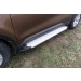 Slitkoff AL-KSP16002 пороги алюминиевые "Optima Silver" 1700 серебристые KIA Sportage (2016)