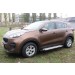 Slitkoff AL-KSP16004 пороги алюминиевые "Luxe Silver" 1700 серебристые KIA Sportage (2016)