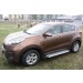 Slitkoff AL-KSP16005 пороги алюминиевые "Standart Silver" 1700 серебристые KIA Sportage (2016)