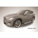Slitkoff AL-MZCX5003 пороги алюминиевые "Luxe Black" 1700 черные Mazda CX5 (2014)