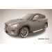 Slitkoff AL-MZCX5004 пороги алюминиевые "Luxe Silver" 1700 серебристые Mazda CX5 (2014)