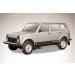 Slitkoff AL-Nivd003 пороги алюминиевые "Luxe Black" 1700 черные ВАЗ 21213 Нива 5-дверная