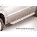 Slitkoff AL-SGV12002 пороги алюминиевые "Optima Silver" 1700 серебристые Suzuki Grand Vitara (2012)