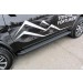 Slitkoff AL-TFOR-001 пороги алюминиевые "Optima Black" 1800 черные Toyota Fortuner (2017)