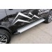 Slitkoff AL-TFOR-002 пороги алюминиевые "Optima Silver" 1800 серебристые Toyota Fortuner (2017)