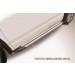 Slitkoff AL-THI14004 пороги алюминиевые "Luxe Silver" 1800 серебристые Toyota Highlander (2014)