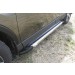 Slitkoff AL-TR415004 пороги алюминиевые "Luxe Silver" 1700 серебристые Toyota RAV4 (2015)