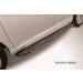 Slitkoff AL-TVEN001 пороги алюминиевые "Optima Black" 1800 черные Toyota Venza