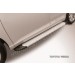Slitkoff AL-TVEN002 пороги алюминиевые "Optima Silver" 1800 серебристые Toyota Venza