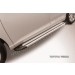 Slitkoff AL-TVEN004 пороги алюминиевые "Luxe Silver" 1800 серебристые Toyota Venza