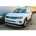 Slitkoff CHANCS35P-002S защита переднего бампера d42 + d32 двойная серебристая Changan CS35 Plus (2019)