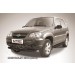 Slitkoff CHN10-002B защита переднего бампера d76+ d57 двойная черная Chevrolet Niva (2010)