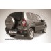 Slitkoff CHN10-009B защита заднего бампера d76 радиусная черная Chevrolet Niva (2010)