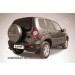 Slitkoff CHN10-010B защита заднего бампера уголки d57 черные Chevrolet Niva (2010)