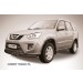 Slitkoff CT-FL-002B защита переднего бампера d57+ d42 двойная черная Chery Tiggo FL (2013)