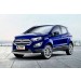 Slitkoff FES001S защита переднего бампера d57+ d42 двойная серебристая Ford EcoSport (2017)