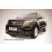 Slitkoff FEX001B защита переднего бампера d76+ d57 двойная черная Ford Explorer (2012)