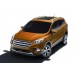 Slitkoff FKG16-002B защита переднего бампера d57+ d42 двойная черная Ford Kuga (2016)