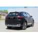 Slitkoff HavF7006S защита заднего бампера d57+ d42 серебристая Haval F7 (2019)
