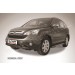 Slitkoff HCRV001B защита переднего бампера d76+ d57 двойная черная Honda CR-V (2009)