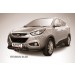 Slitkoff Hix35-001B защита переднего бампера d76+ d57 двойная черная Hyundai ix-35