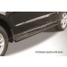 Slitkoff HSFN008B защита порогов d57 труба черная Hyundai Santa Fe (2010)