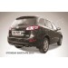Slitkoff HSFN011B защита заднего бампера d57 черная Hyundai Santa Fe (2010)