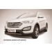 Slitkoff HSFT12-003B защита переднего бампера d57 черная Hyundai Santa Fe (2012)