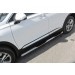 Slitkoff HSFT18-006 защита порогов d76 с проступями Hyundai Santa Fe (2018)