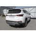 Slitkoff HSFT18-007 защита заднего бампера d57 короткая Hyundai Santa Fe (2018)