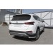 Slitkoff HSFT18-007S защита заднего бампера уголки d57 серебристые Hyundai Santa Fe (2018)
