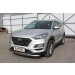 Slitkoff HT18002 защита переднего бампера d57+ d42 двойная Hyundai Tucson (2018)