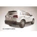 Slitkoff KS10-012B защита заднего бампера d57+ d42 двойная радиусная черная KIA Sorento (2010)