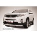 Slitkoff KS13-001 защита переднего бампера d76+ d57 двойная KIA Sorento (2013)