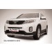 Slitkoff KS13-003 защита переднего бампера d57+ d42 двойная радиусная KIA Sorento (2013)