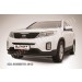 Slitkoff KS13-004B защита переднего бампера d57 радиусная черная KIA Sorento (2013)